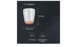 Peill+Putzler Glas, 6er-Set Colore