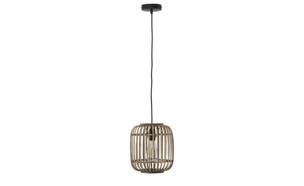 Pendelleuchte, 1-flammig, Holzlamellen Woven