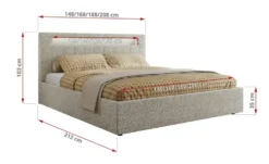 Polsterbett mit Bettkasten Gold 5 Classic