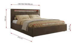 Polsterbett mit Bettkasten Gold 5 Classic