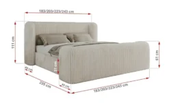 Polsterbett mit Lattenrost Emora Classic Duo