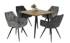 Polsterstuhl 2er-Set drehbar Matthias