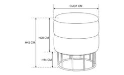Pouf mit Stauraum Elisa