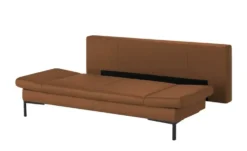 Schlafsofa mit Sitz- und Rückenfläche aus Echtleder Kenny