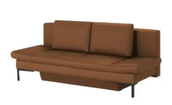 Schlafsofa mit Sitz- und Rückenfläche aus Echtleder Kenny