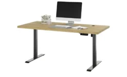 Schreibtisch mit Massivholzplatte Toulouse