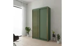 Schwebetürenschrank grün Tiara