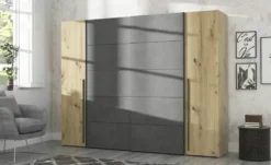 Schwebetürenschrank mit Drehtüren Neath