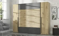 Schwebetürenschrank mit Drehtüren Neath