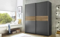 Schwebetürenschrank mit Lamellen-Bauchbinde Time