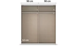 Schwebetürenschrank 2 türig Malva Extra