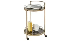 Servierwagen goldfarben Oro