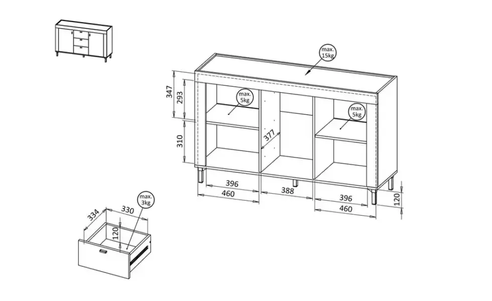 Sideboard Mossa