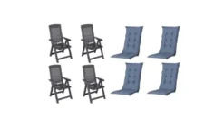 Siena Garden Gartensessel 8er-Set Tampa