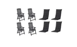 Siena Garden Gartensessel 8er-Set Tampa