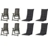 Siena Garden Gartensessel 8er-Set Aruba