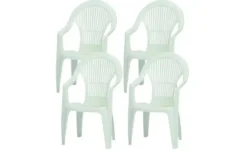 Siena Garden Stapelsessel 4er-Set Vega