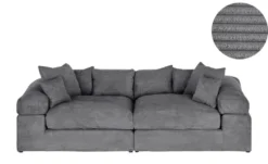 smart Big Sofa in modernem Cord Lianea