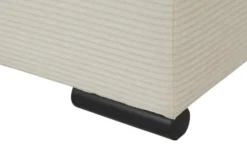smart Boxbett mit Topper, Cordbezug, Beige Basic
