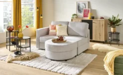 Sofa 2-sitzig mit Hocker Arjana