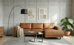 SOHO Ecksofa aus recyceltem Leder Sanja