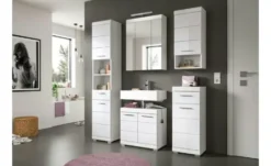Spiegelschrank SCHLOONSEE, Breite 60cm, inkl. Beleuchtung, 3 Spiegeltüren, 9 Fächer in verschiedenen Farben erhältlich, Badmöbel, Spiegel, Badschrank, Bad Schloonsee