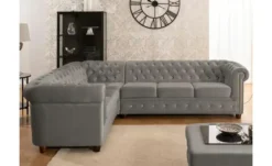 S-STYLE Chesterfield Ecksofa Cleo Blink