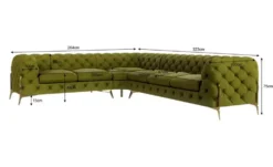 S-STYLE Chesterfield Ecksofa Natalie