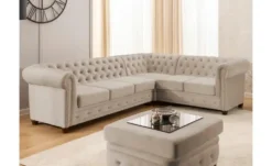 S-STYLE Chesterfield Ecksofa Cleo Blink