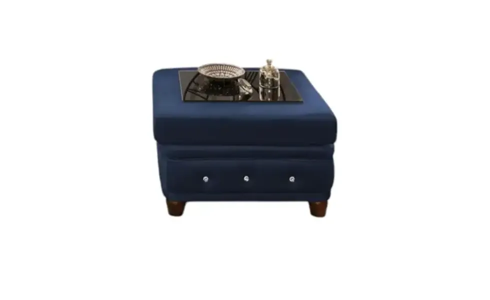 S-STYLE Chesterfield Hocker Cleo Blink