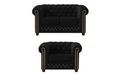 S-STYLE Chesterfield Polstergarnitur 2+1 Cleo Blink