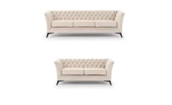 S-STYLE Chesterfield Polstergarnitur 3+2 Wilhelm