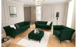S-STYLE Chesterfield Polstergarnitur 2+1 Wilhelm