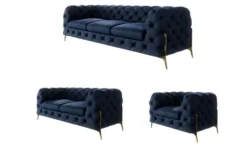 S-STYLE Chesterfield Polstergarnitur 3+2+1 Natalie