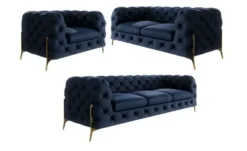 S-STYLE Chesterfield Polstergarnitur 3+2+1 Natalie