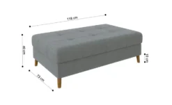 S-STYLE Ecksofa mit Hocker Lars