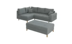 S-STYLE Ecksofa mit Hocker Lars