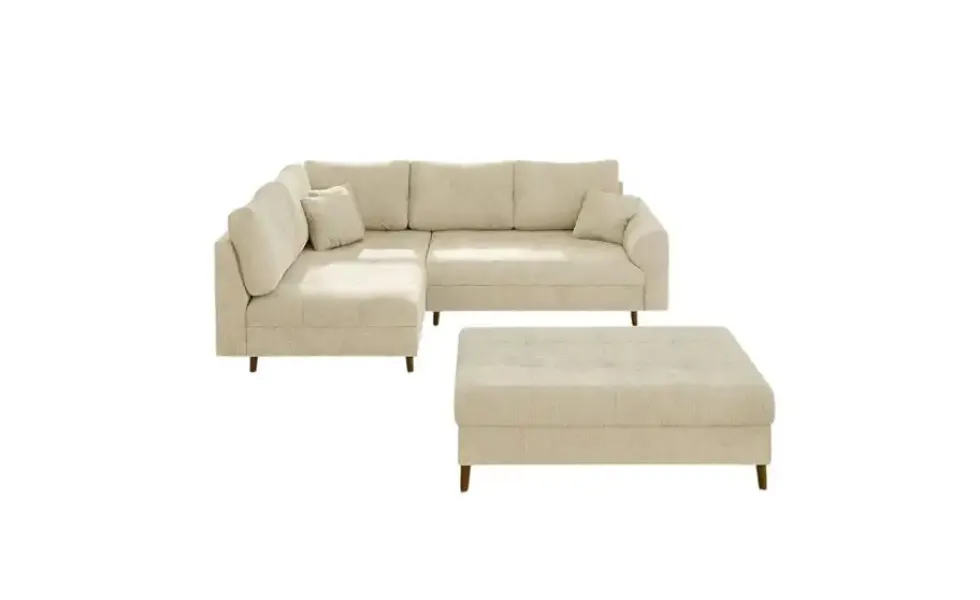 S-STYLE Ecksofa mit Hocker Trygve