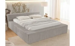S-STYLE Polsterbett Cord, mit Bettkasten und Lattenrost Noord