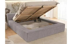 S-STYLE Polsterbett Cord, mit Bettkasten und Lattenrost Noord