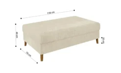 S-STYLE Wohnlandschaft mit Hocker Trygve