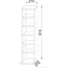 Standregal 2er-Set Milano