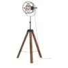 Stehleuchte, 1-flammig, Holz/Metall