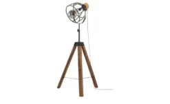 Stehleuchte, 1-flammig, Holz/Metall