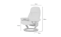 Stressless Relaxsessel mit Hocker Leder Sunrise M