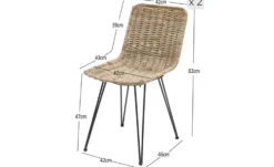 Stuhl 2er-Set Lumpur