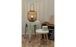 Tischleuchte, 1-flammig, Holzlamellen Woven