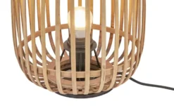 Tischleuchte, 1-flammig, Holzlamellen Woven