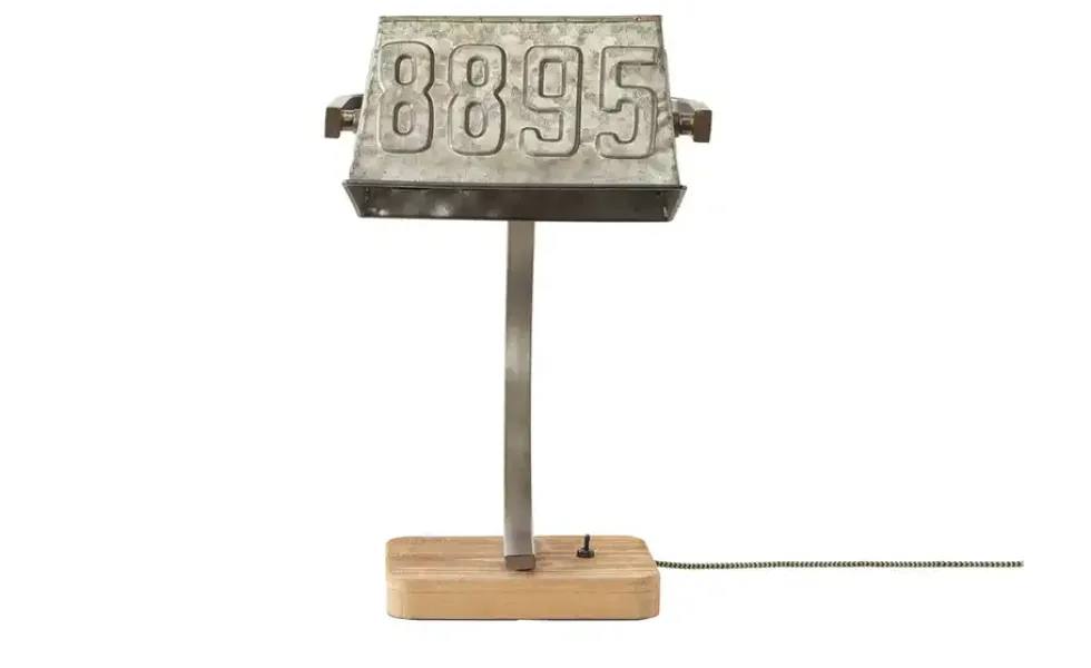 Tischleuchte, 1-flammig, Metallschirm