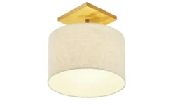 Trio Deckenleuchte, 1-flammig, Nickel-antik/ Holz Elmau